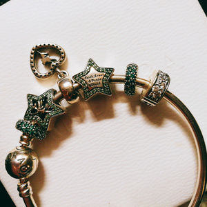 Athentic Pandora bracelet and charms set